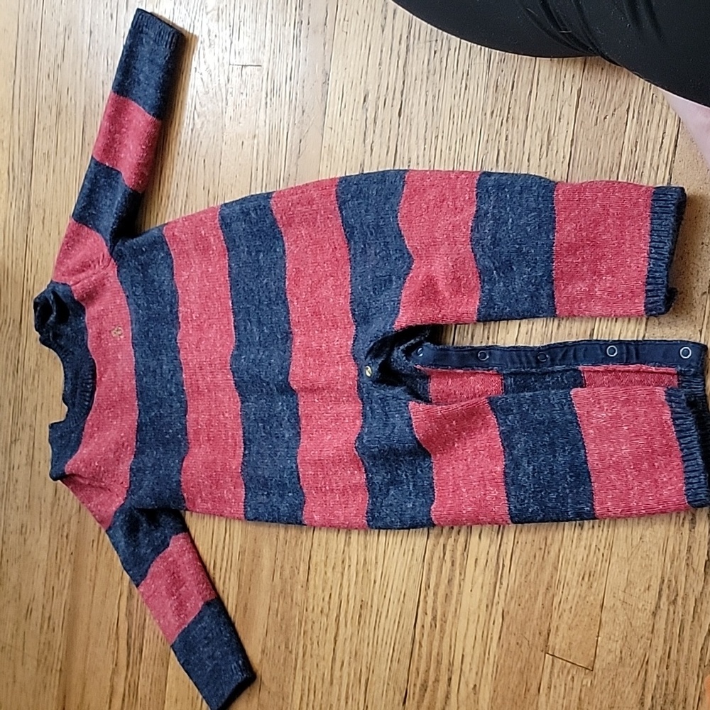 Striped baby gap romper/one piece